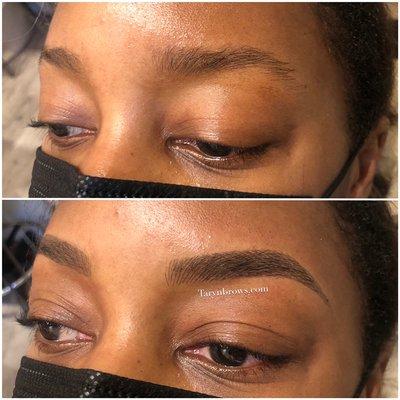 Microblading before meets after