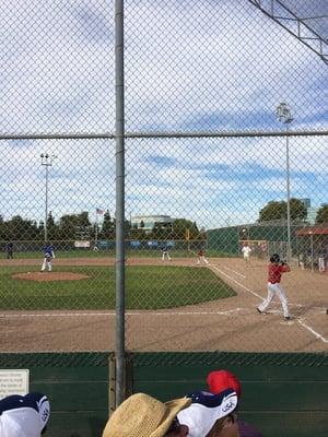 Marina field (little league) as seen from third base bleachers