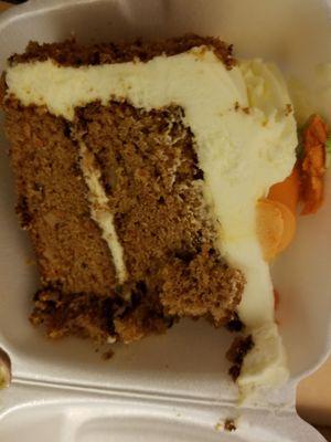 Carrot cake that was like eating cardboard, eeks. Stay away.