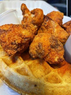 Nashville Hot Chicken & Sweet Potato Waffles