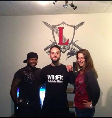 Me and the wifey with Gabe after an awesome recording session