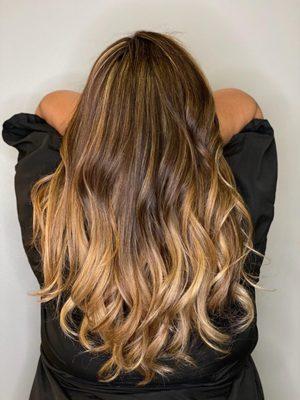 Retouch on my Balayage, went lighter on the highlights and darker base.