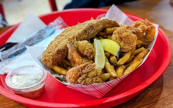 Shrimp and Catfish Basket