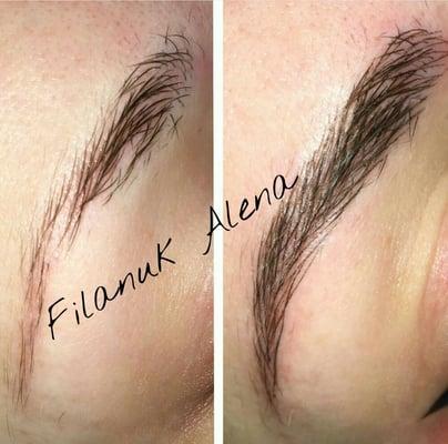 Microblading #PermanentMakeup #brows #Hairstroke  #3DEyebrows #microblading  Our pigments never change color.