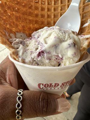 Blueberry ice cream