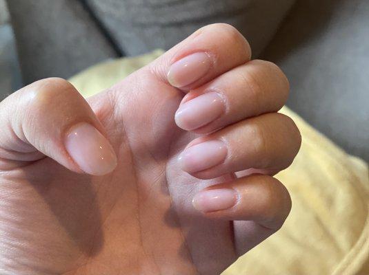 Almond shaped nails