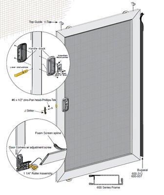 Economy Sliding Screen Door available on our website