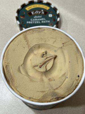 Salted Caramel Pretzel Path Ice Cream