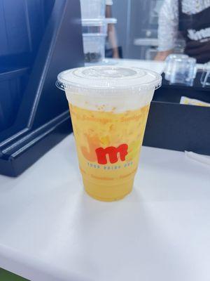 Mango Juice served with Vanilla Cold Foam