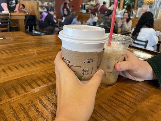 Peppermint Mocha Latte and Maple Mocha Latte