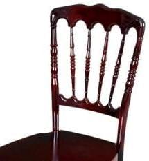 Napoleon Chair, Colors:  Gold, Silver, Mahogany, White, Black