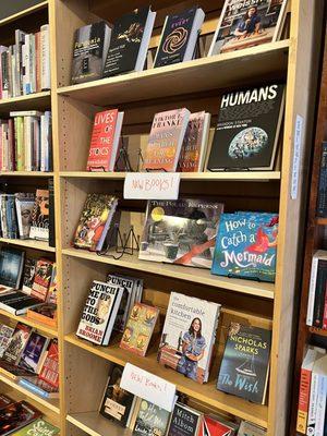 Shelves of books