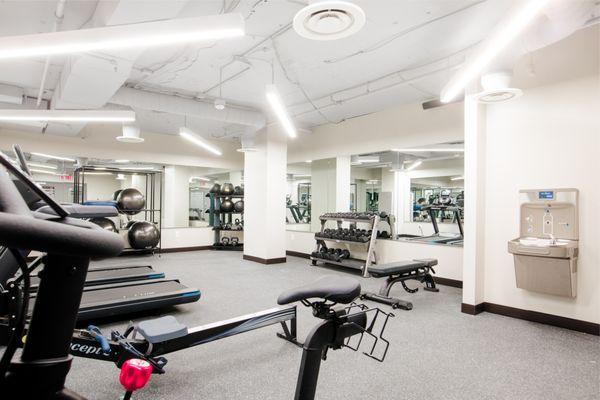 State of the art fitness studio located in the lower lobby