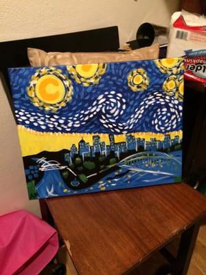 Encore of starry night Pittsburgh