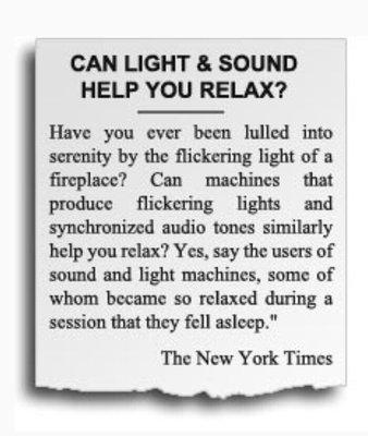 Relax with a Metaphysica Spa light and Sound treatment