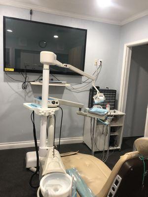 Inside of the dental operatory