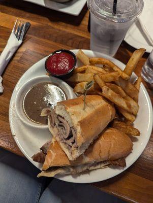 French Dip Sandwich with Fries