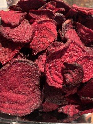 Beet chips, so much better than potato