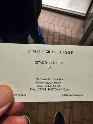 What you get at Tommy Citadel, no respect, no customer service.