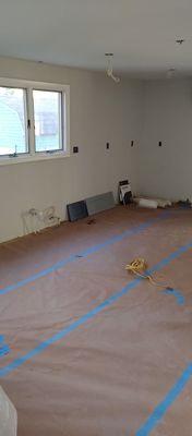 Kitchen. Cabinets were paid for in July! Still not here. Every week a new promise...