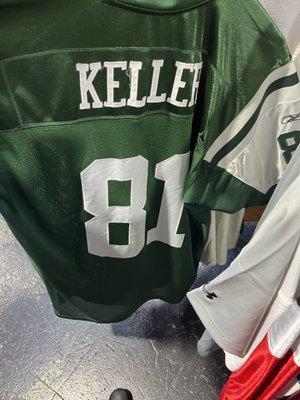 Lots of interesting sports jerseys here. Also, somehow... Dustin Keller!