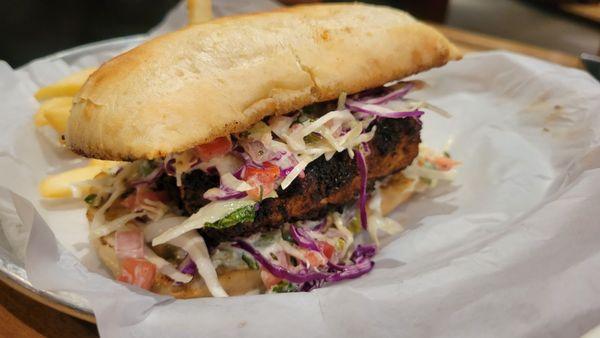 Blackened Mahi sandwich