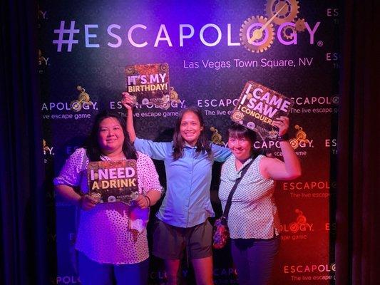 We escaped the 7 Deadly Sins room!!!