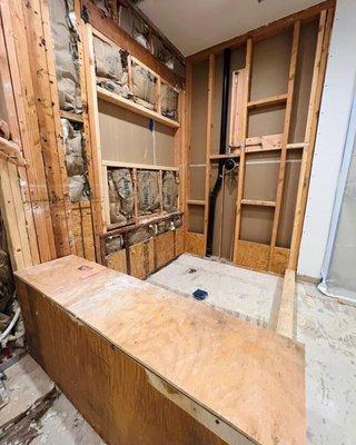 When the customer requests a spacious shower... DR Development knows what to do! Custom bathroom remodel in Woodland Hills!