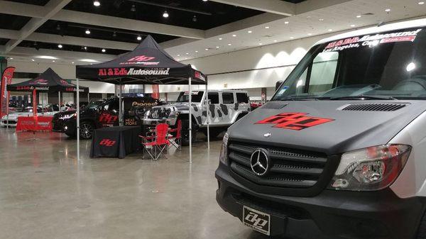 Al & Ed's Autosound had a big Presence at Autocon LA 2018 inside the LA Convention Center on Sunday April 29th bringing out 13 custom rides