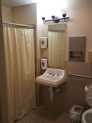 Immaculately clean and always replenished private bathroom.