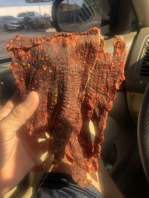 Spicy beef jerky  yum