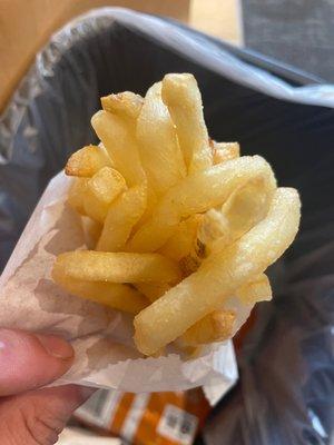 Hair in fries