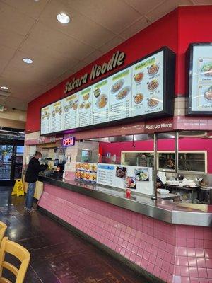 This is the restaurant inside the Little Tokyo Market place.