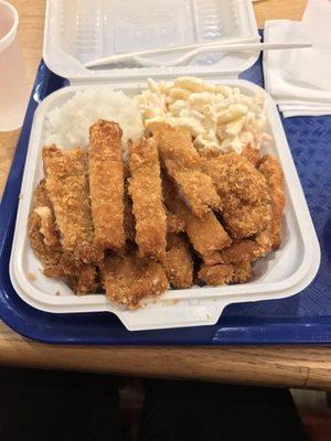 Mini chicken tonkatsu plate