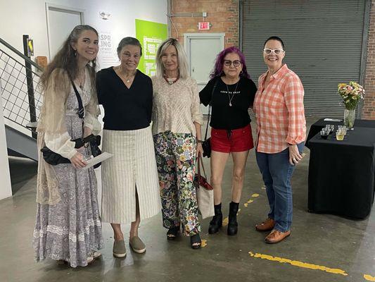 Spring Street Studio artists with curator