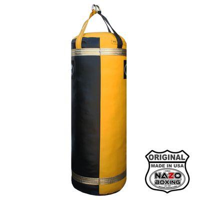 Nazo Boxing Black Yellow GOLD 4 FT Boxing Punching Heavy Bag