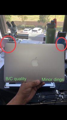 Macbook grade B and C quality screen repair!