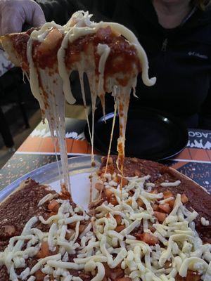 Deep dish pizza