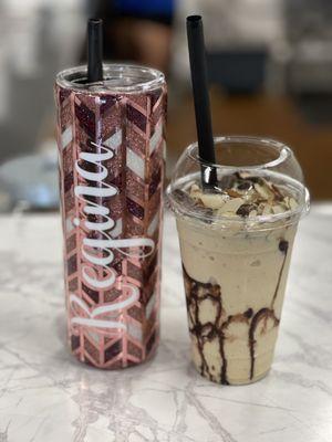 My Piccadilly drink all time fav ! And the white snickers shake with a little extra chocolate on top just the way I like it