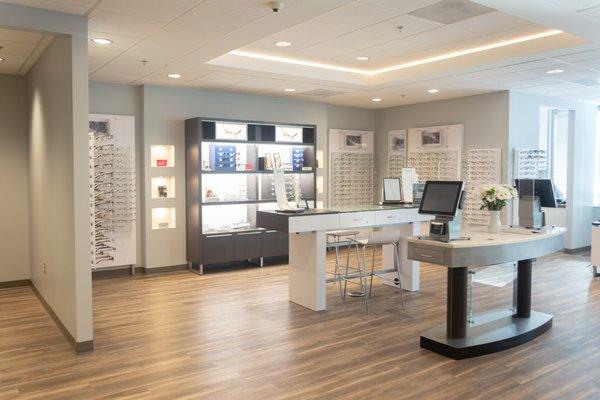 We offer a full service optical shop with frames to fit any budget.