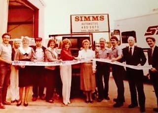 Chamber ribbon cutting 1984