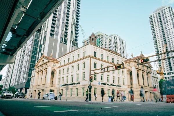 Outside of the Historic Downtown Campus.