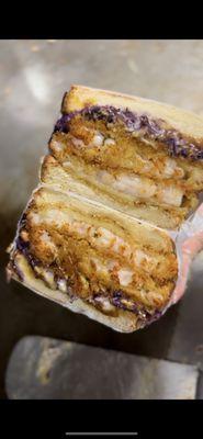 Coconut Curry Shrimp Sando