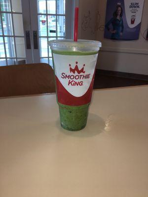 Large size pineapple spinach without banana, substituted with more apples. Really good!