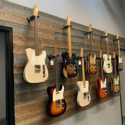 Wall of Telecasters.