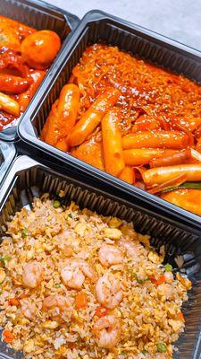 Mala Tteokbokki, fried rice