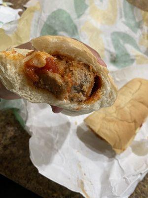 Meatball Marinara foot long