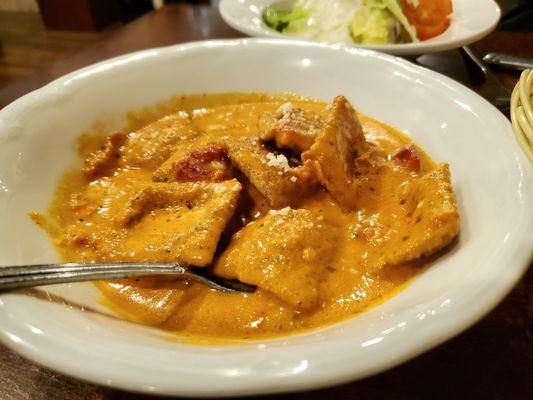 Stuffed, fried ravioli