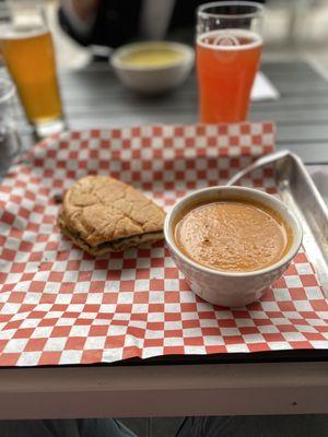 Tomato Bisque / Chicken Pesto Panini