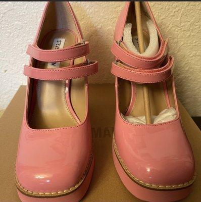 Twice Pink patent leather Mary Jane shoes